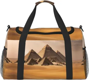 Pyramids Of Egypt Foldable Travel Duffel Bag Tote Carry On Luggage Bag For Weekend Getaways, For Spontaneous Trips