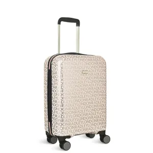 Radley Signature Logo 4 Wheel Carry On Suitcase 55cm - Marshmallow