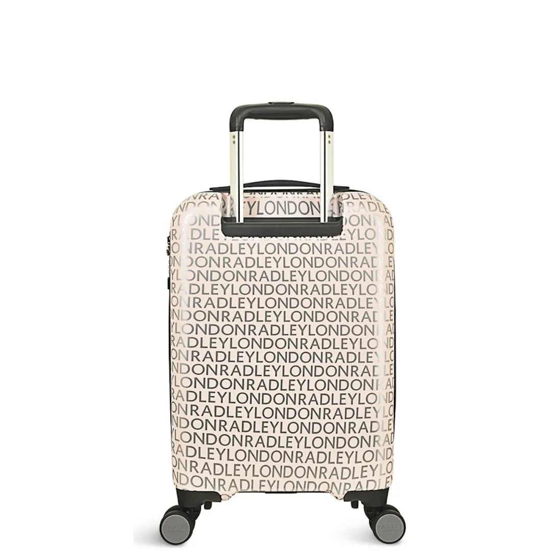 Radley Signature Logo 4 Wheel Carry On Suitcase 55cm - Marshmallow