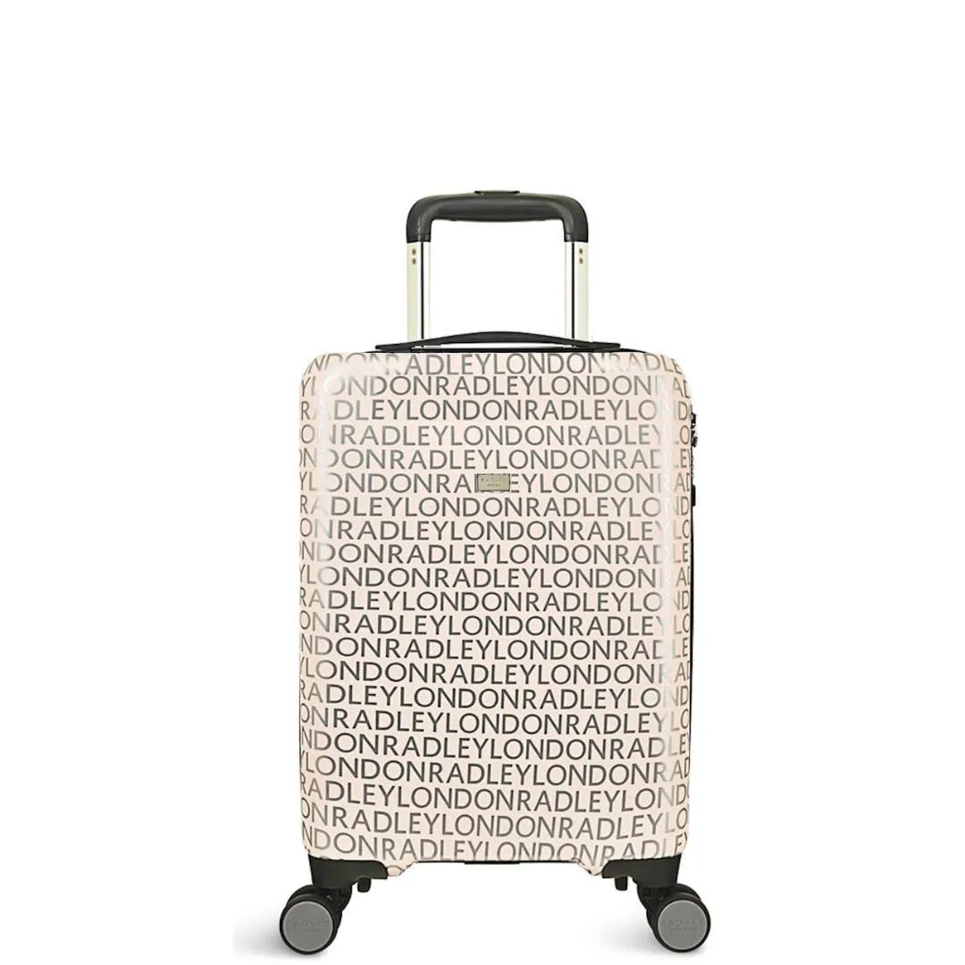 Radley Signature Logo 4 Wheel Carry On Suitcase 55cm - Marshmallow