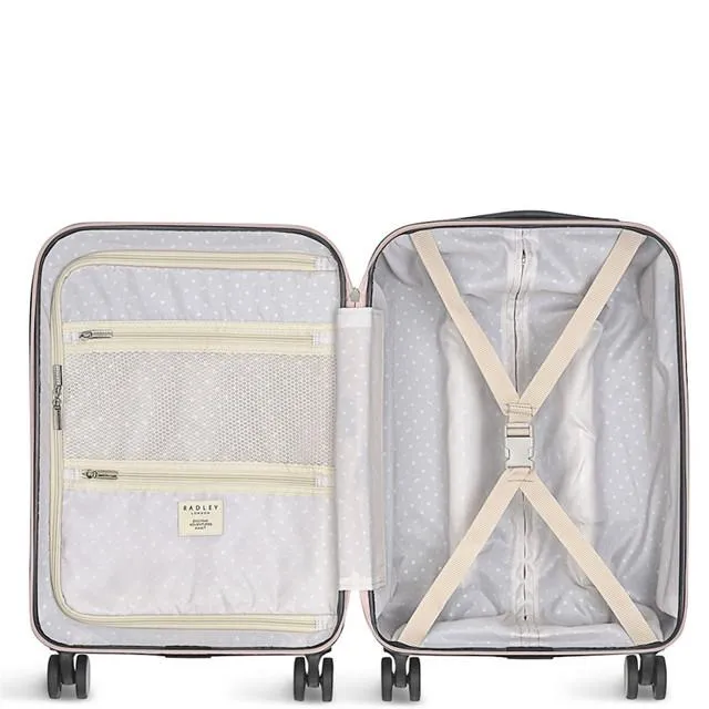 Radley Signature Logo 4 Wheel Carry On Suitcase 55cm - Marshmallow