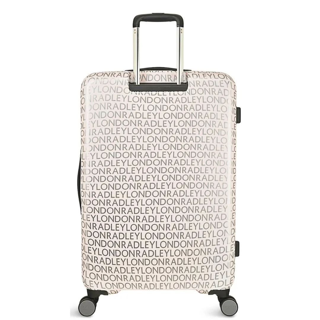 Radley Signature Logo 4 Wheel Large Suitcase 79cm - Marshmallow