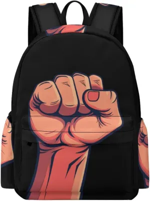 Resist Fist Funny Pride Mini Backpack Printed Shoulder Bag Travel Daypack Camping Work Bags, 42x30x15cm