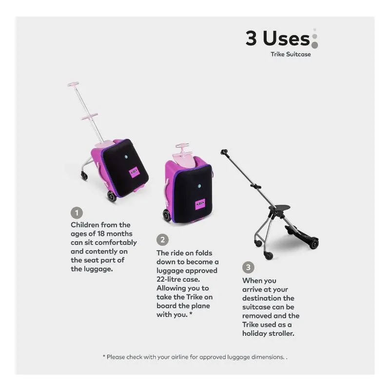 Ride On Luggage Eazy Violet  ML0032