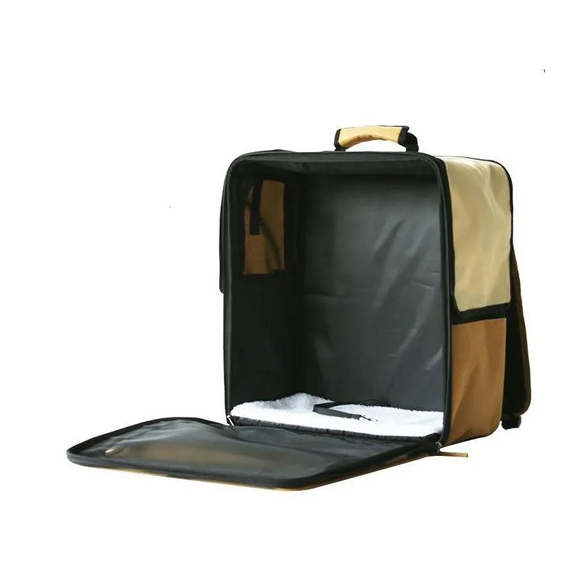 Roll Up Portable Cat Carrier Backpack Trolley Bag