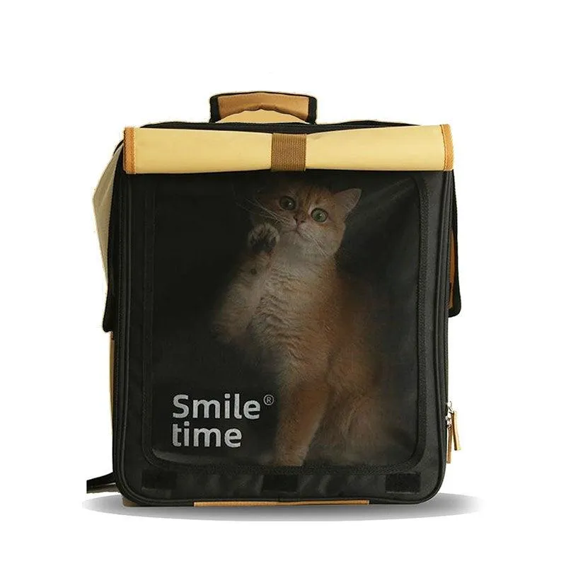 Roll Up Portable Cat Carrier Backpack Trolley Bag
