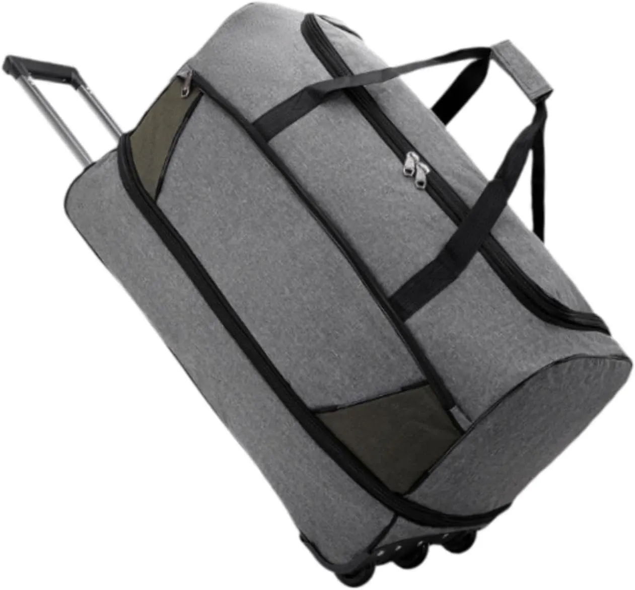 Rollers with Wheeled Travel Bag Foldable Travel Bag, Gray, S