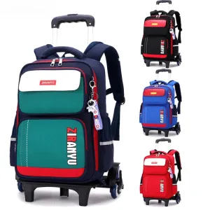 Rolling Backpacks for Primary School Children Trolley School Student Backpack Wheeled Bag Back To School Backpacks with Wheels
