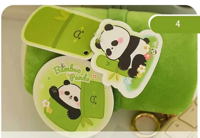 Royelux Bamboo Panda Plush Pendant - Adorable 10cm Soft Doll for Bags & Gifts