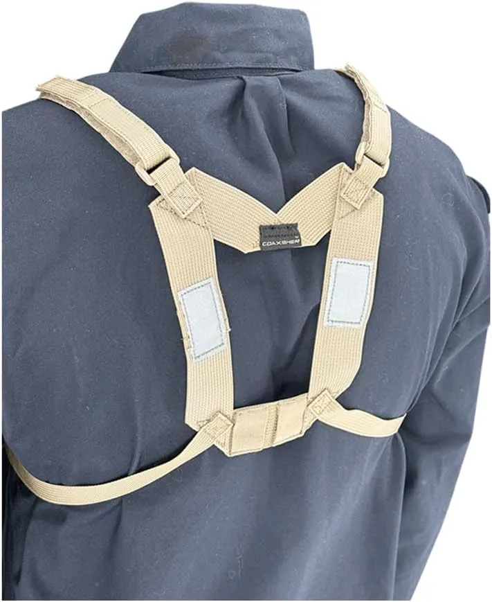 RP-1 Switch Radio Chest Harness for 2 Way Radio & Electronics | Search and Rescue, Ski Patrol, Emergency Response - Desert Tan