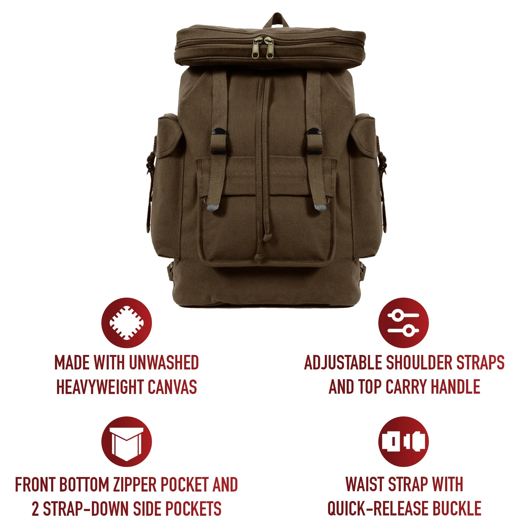 Rucksack Dual-purpose Style Rothco European Final hours Canvas