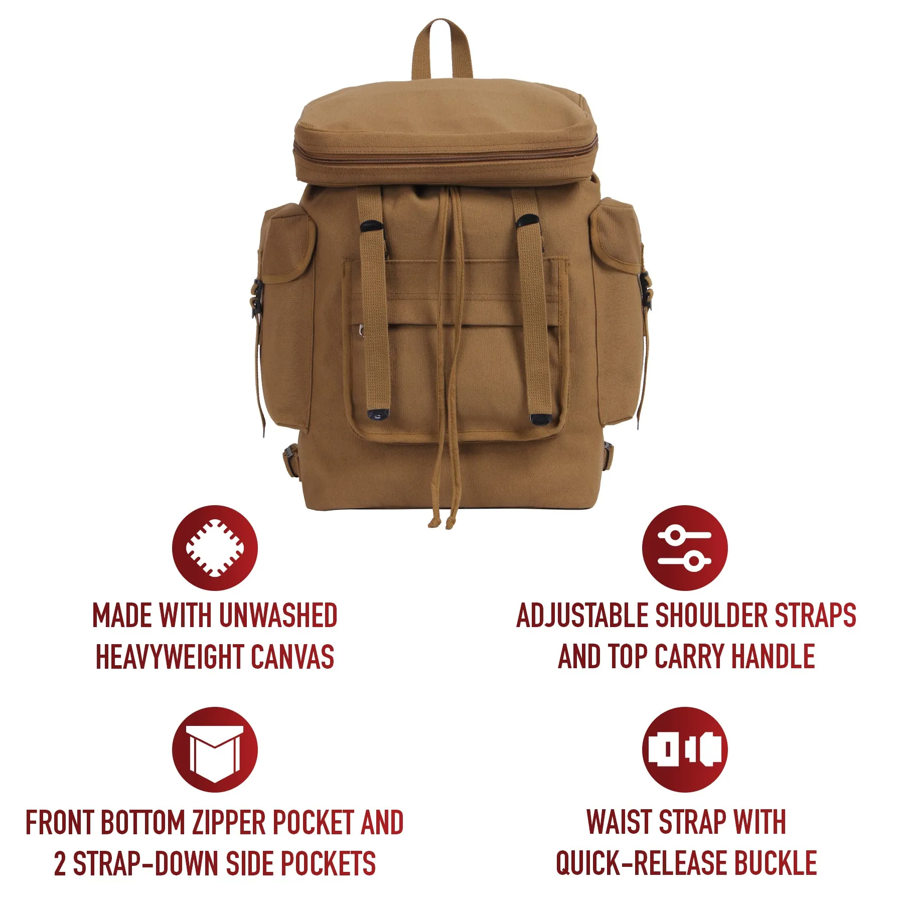 Rucksack Dual-purpose Style Rothco European Final hours Canvas