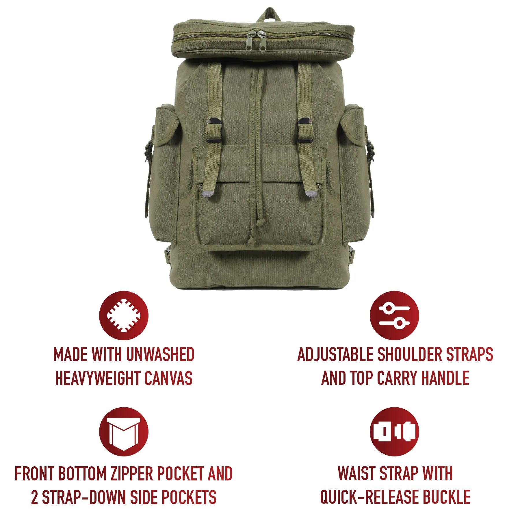 Rucksack Dual-purpose Style Rothco European Final hours Canvas