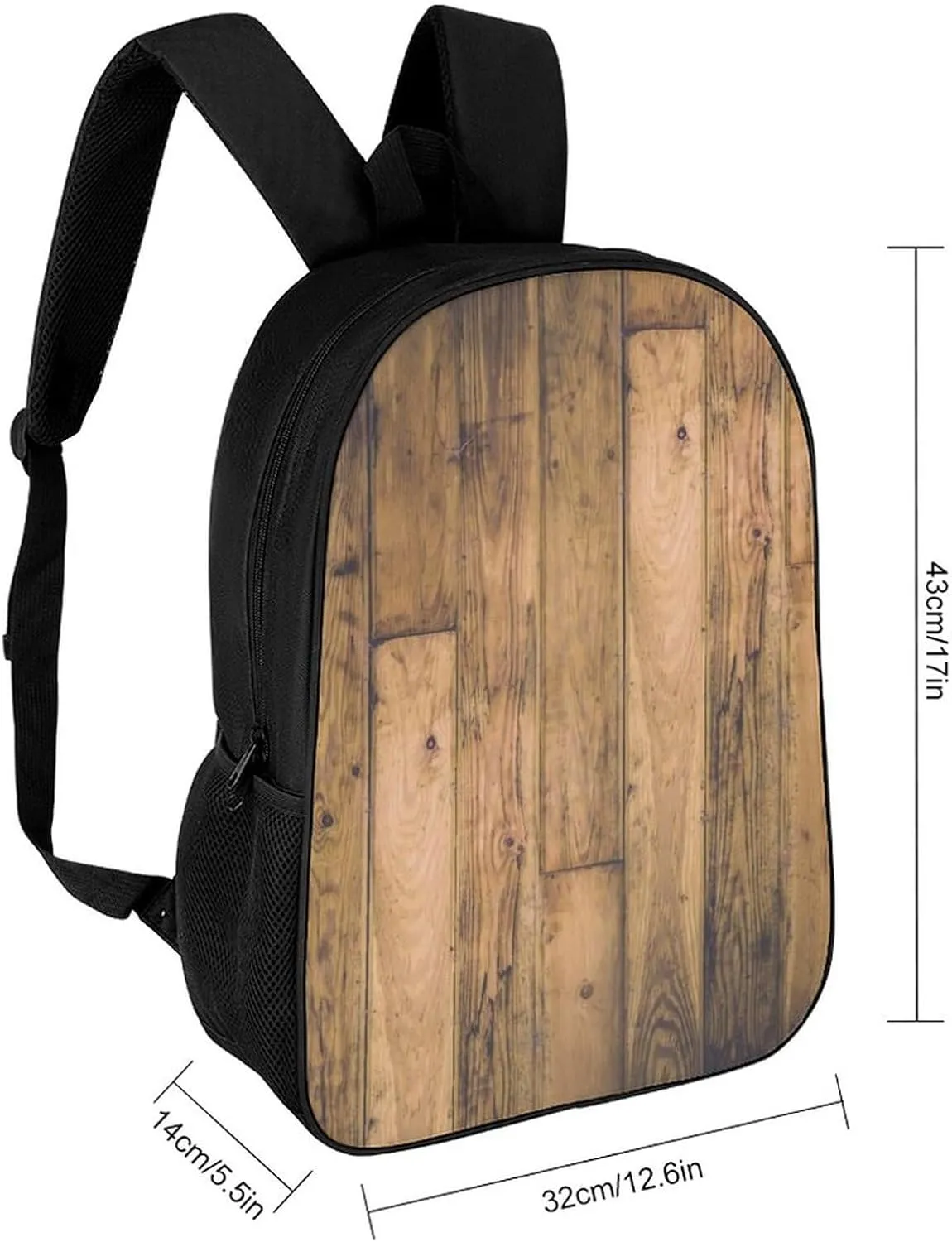 Rustic Barn Wooden Wood Planks Farmhouse Backpack Lightweight Waterproof Backpacks Laptop Backpack for Unisex Casual Travel Daypacks Large Capacity