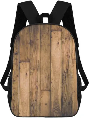 Rustic Barn Wooden Wood Planks Farmhouse Backpack Lightweight Waterproof Backpacks Laptop Backpack for Unisex Casual Travel Daypacks Large Capacity