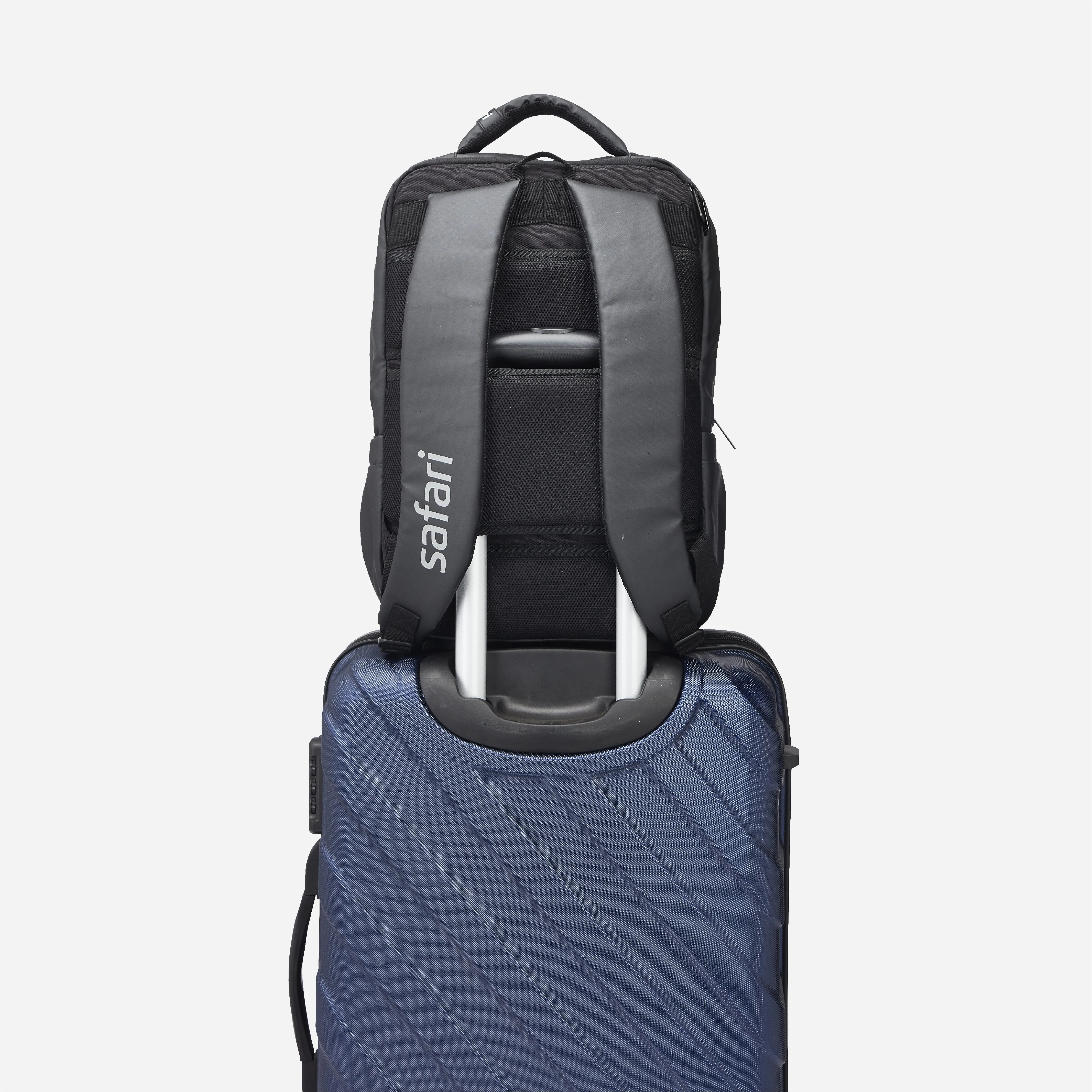 Safari Cosmo 16L Black Laptop Backpack With a USB Charging Port