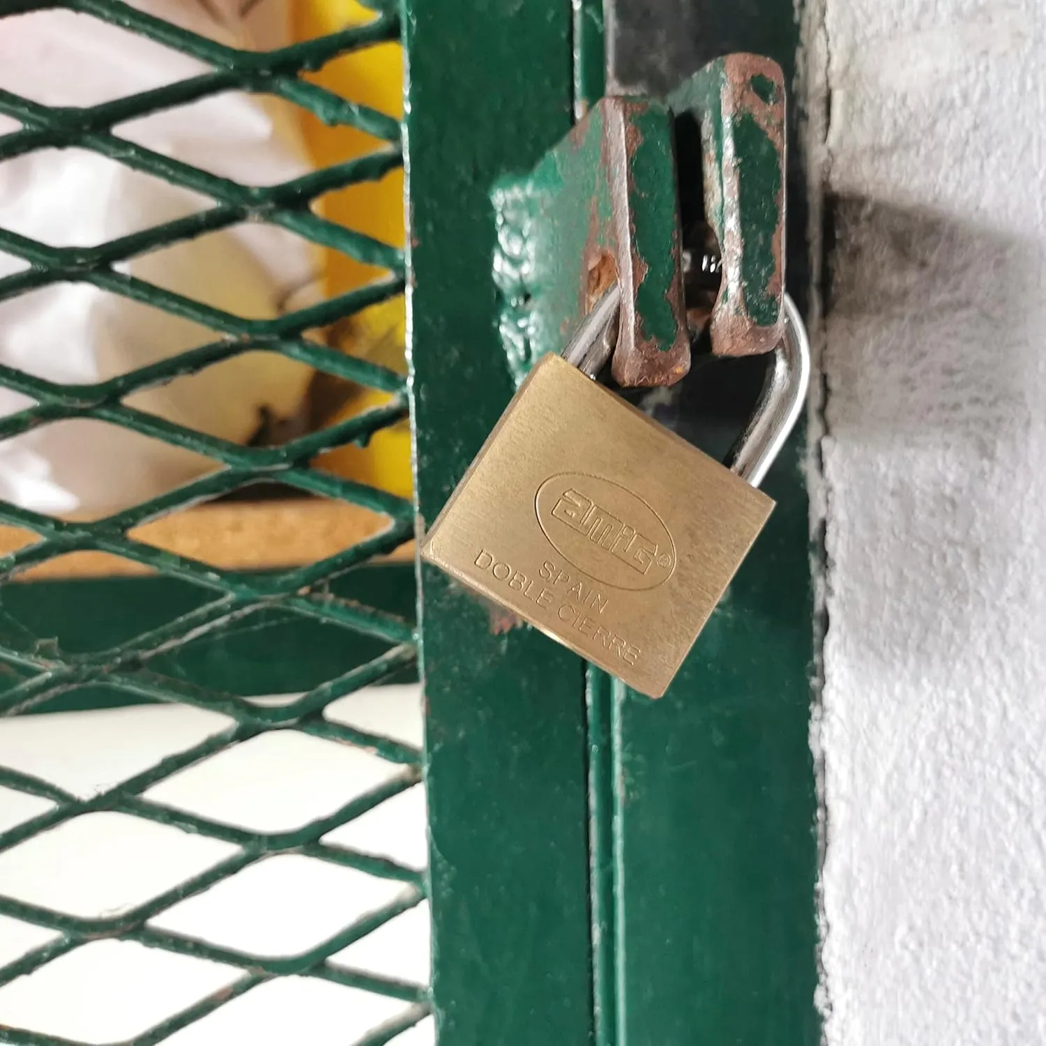 Safety Padlock | Includes 2 Keys | Normal Bow | Brass and Treated Steel Arch | for Gym Lockers, Doors, Closets, Suitcases, Backpacks | Double Lock | Width: 45 mm