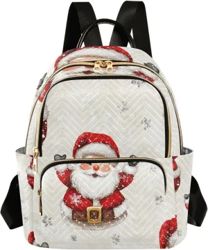 Santa Clause High Resolution 14 Inch waterproof shoulder backpack purse for women bagpack for women for business