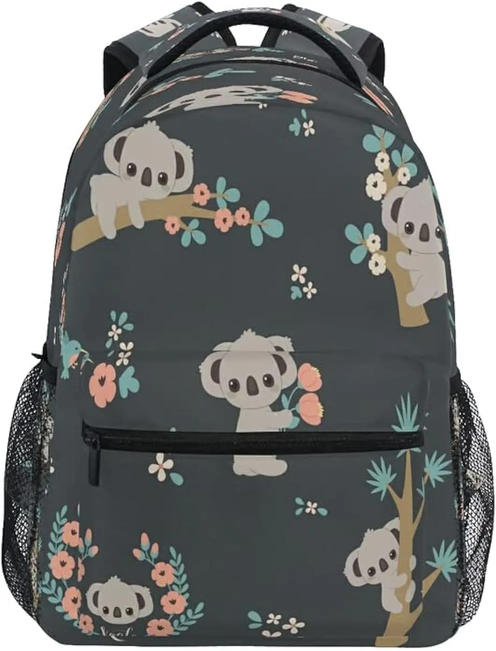 School Backpacks Flower Horse Student Backpack Big For Girls Kids Elementary School Shoulder Bag Bookbag