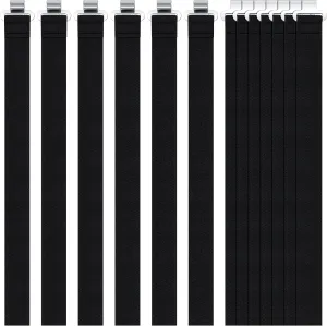 Shappy Shin Guard Replacement Straps 13 Inch Baseball Catchers Gear Youth Leg Guard Straps for Replacement Adult, Black Silver