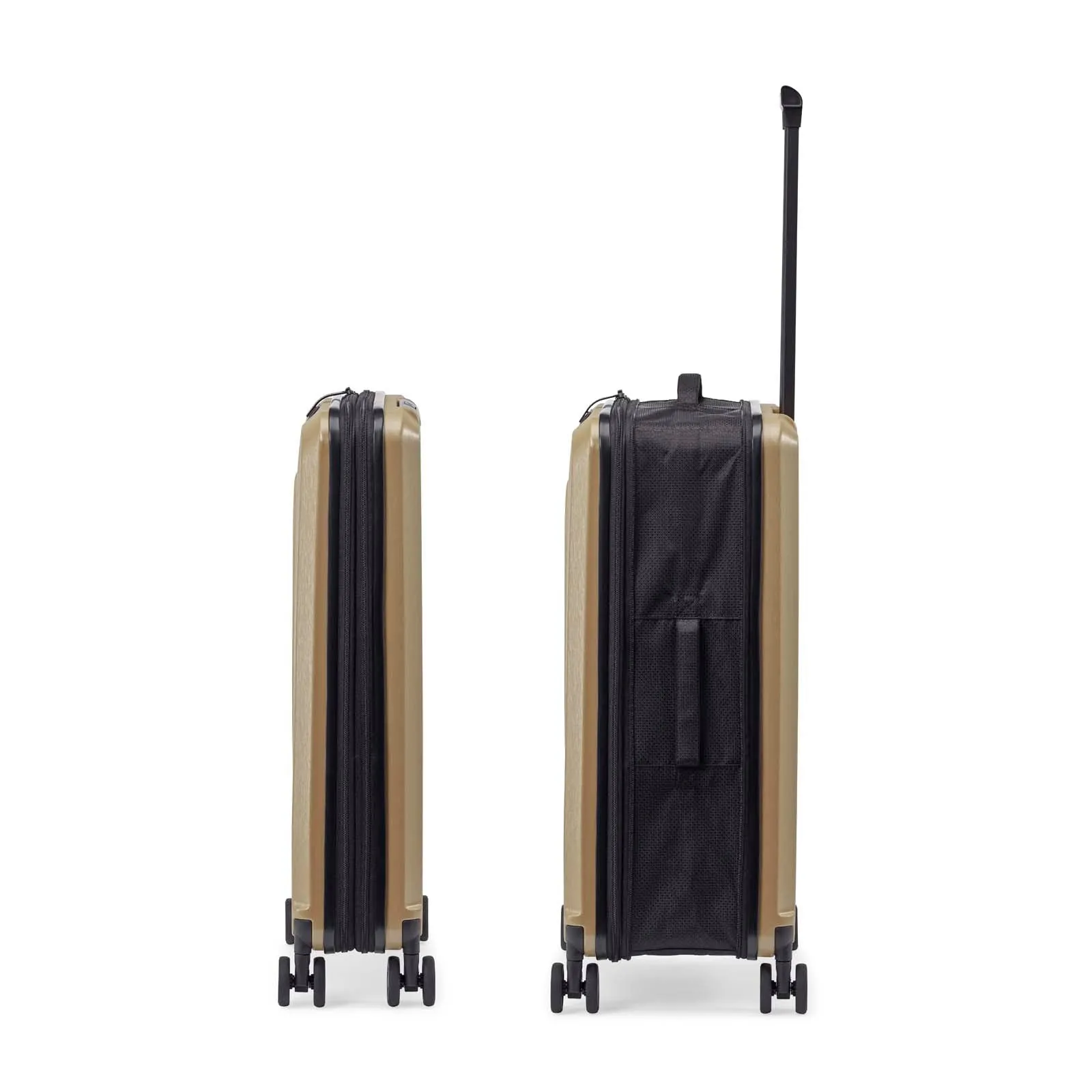 Shiny Champagne Brown foldable check in trolley senz° foldaway check in trolley