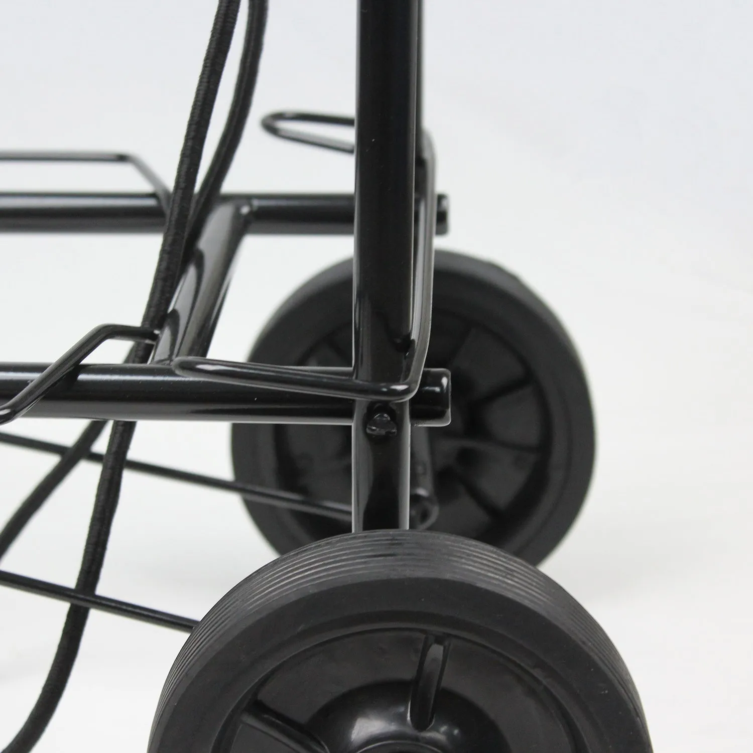Shopping Cart Steel Trolley Carts Bag Foldable Luggage Wheels Folding Basket