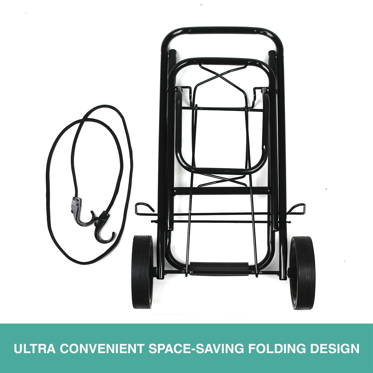 Shopping Cart Steel Trolley Carts Bag Foldable Luggage Wheels Folding Basket