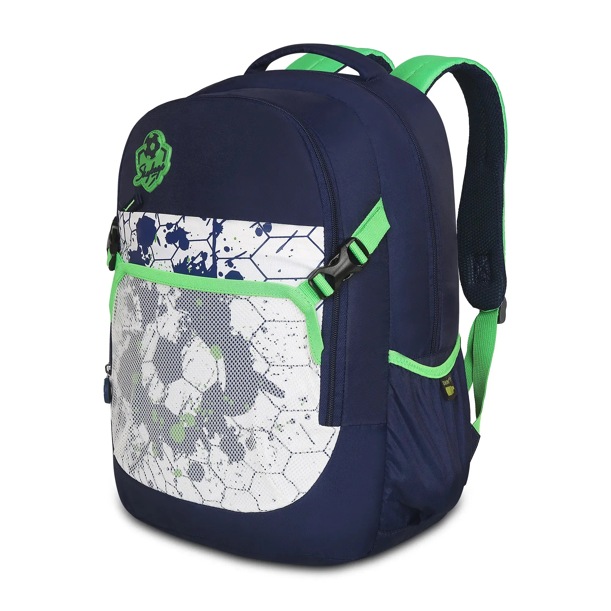 Skybags Strike  01 School Backpack Green