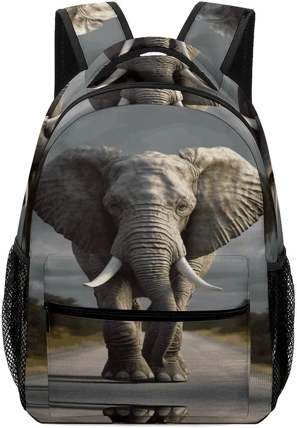 Small Backpacks Personalized 3D Elephant Printing Travel Bag Lightweight Travel Backpack For Women Men