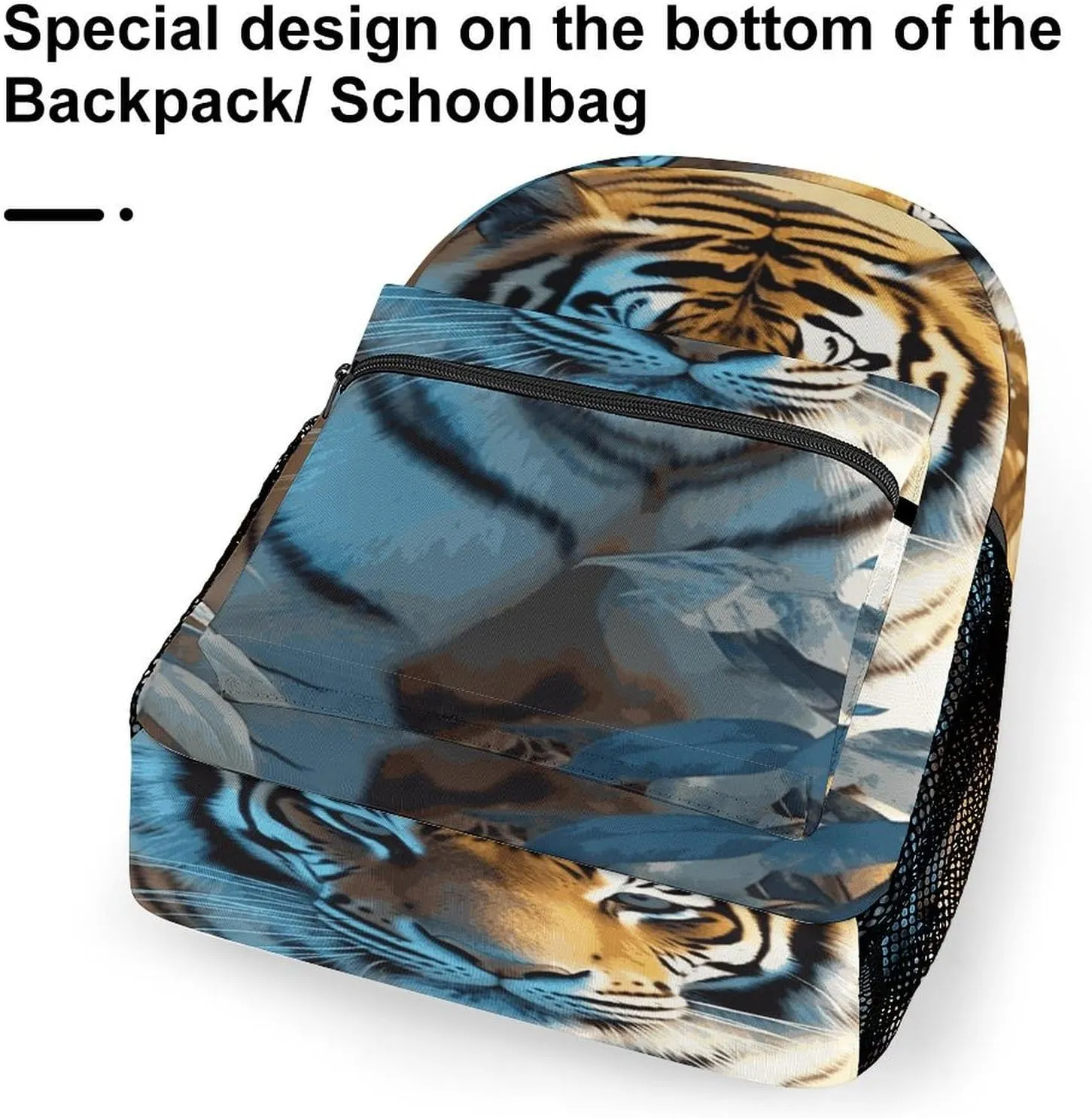 Small Backpacks Personalized African Wildlife Tiger Printing Travel Bag Lightweight Travel Backpack For Women Men
