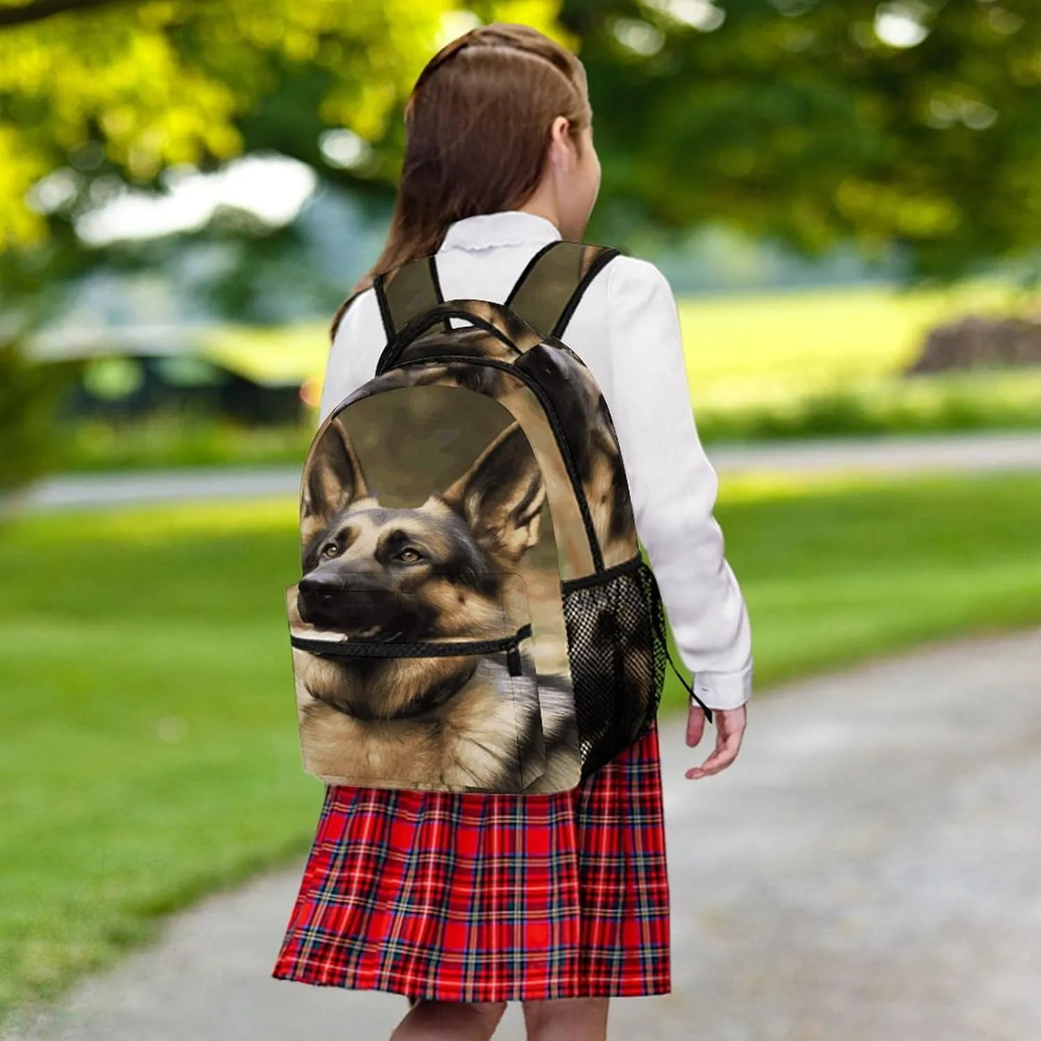 Small Backpacks Personalized Animal German Shepherd Printing Travel Bag Lightweight Travel Backpack For Women Men
