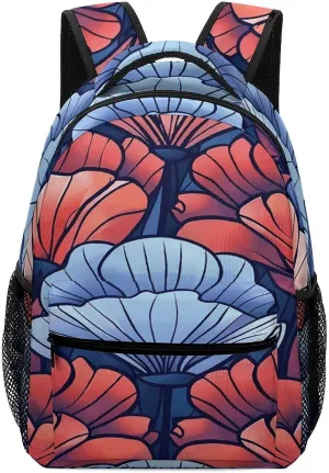 Small Backpacks Personalized Art Deco Style Printing Travel Bag Lightweight Travel Backpack For Women Men