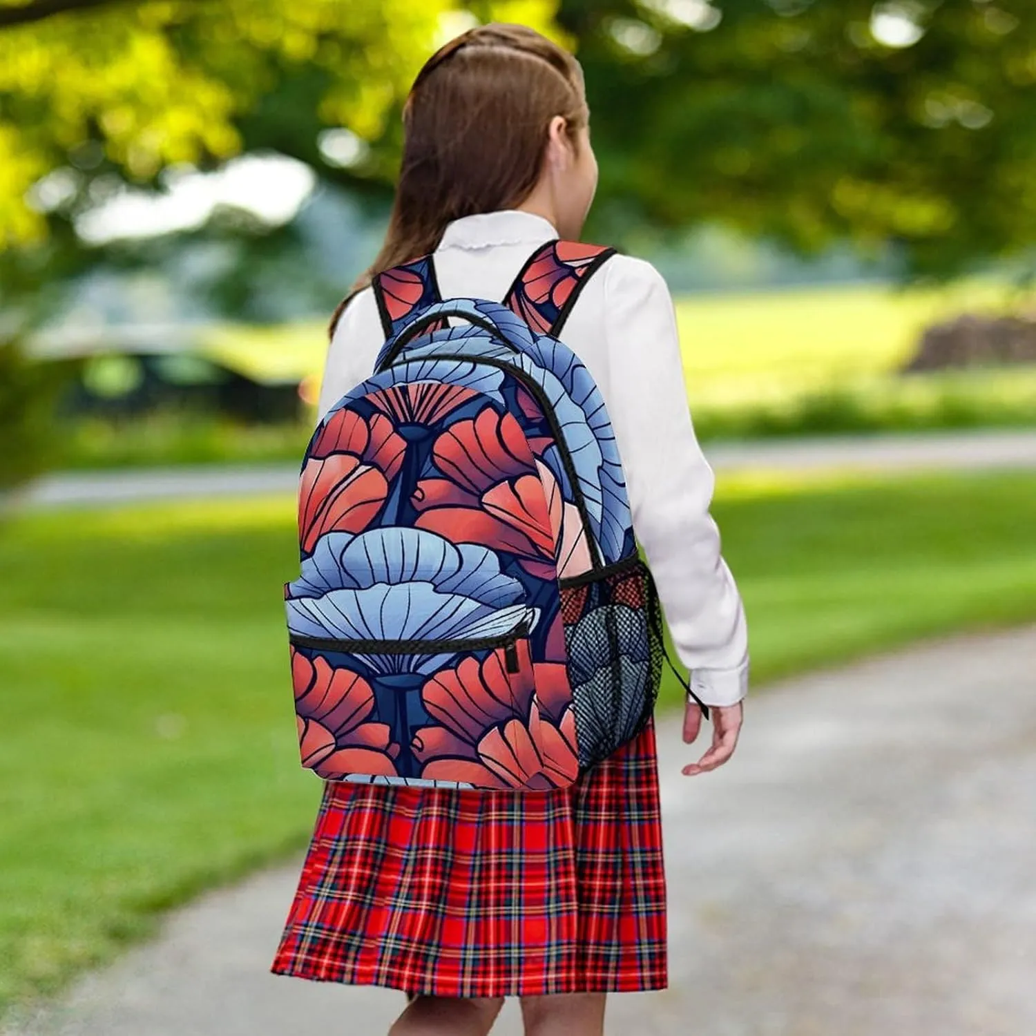 Small Backpacks Personalized Art Deco Style Printing Travel Bag Lightweight Travel Backpack For Women Men
