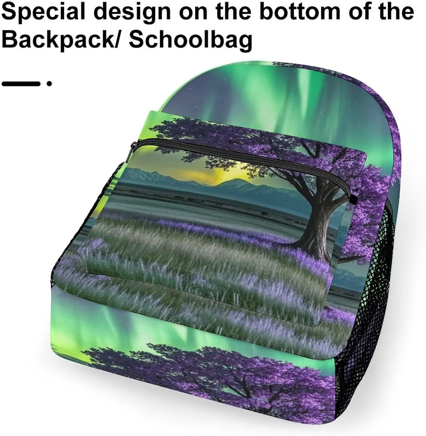 Small Backpacks Personalized Artistic Purple Tree Printing Travel Bag Lightweight Travel Backpack For Women Men