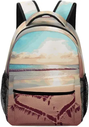 Small Backpacks Personalized Beach Printing Travel Bag Lightweight Travel Backpack For Women Men