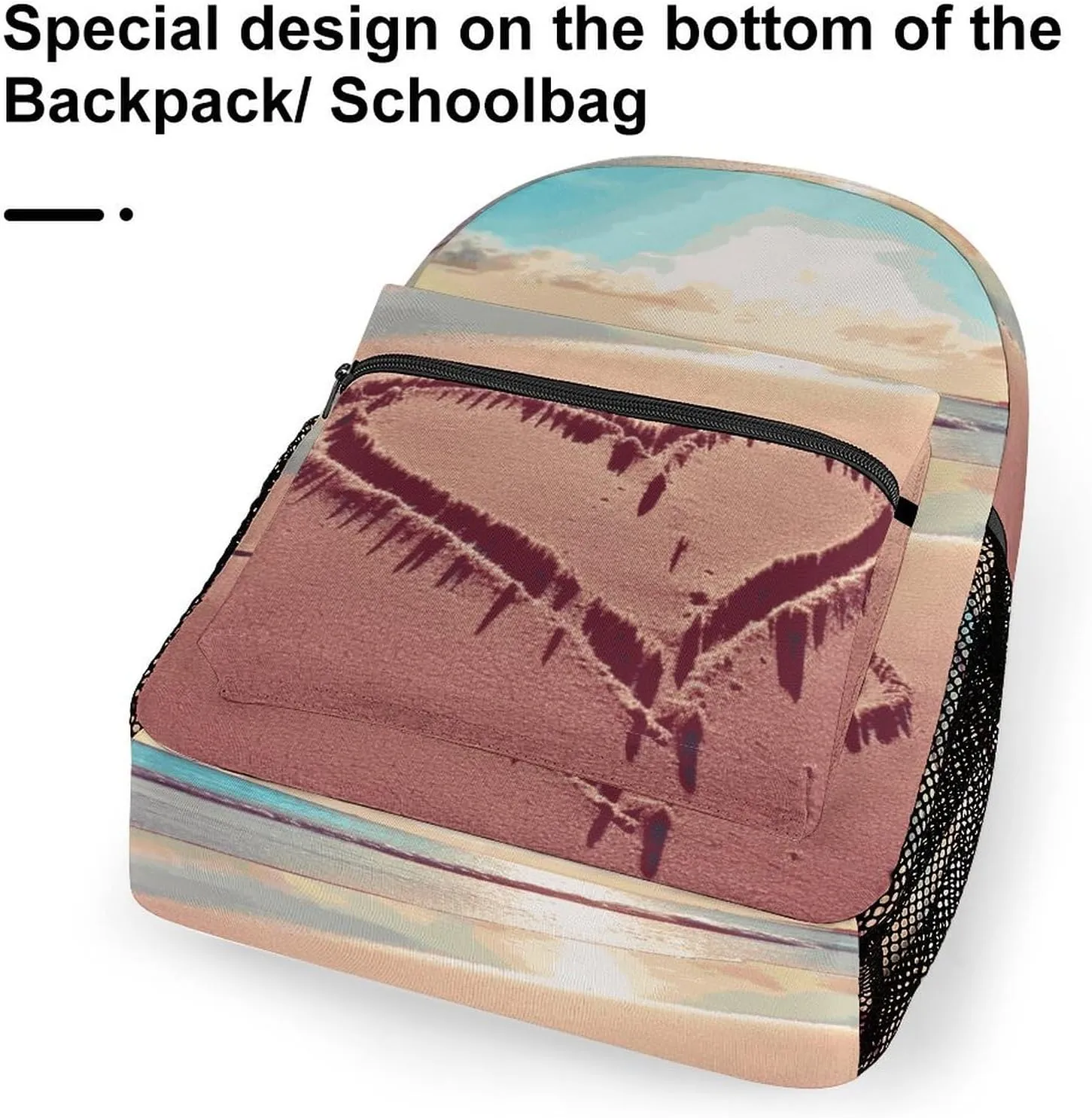Small Backpacks Personalized Beach Printing Travel Bag Lightweight Travel Backpack For Women Men