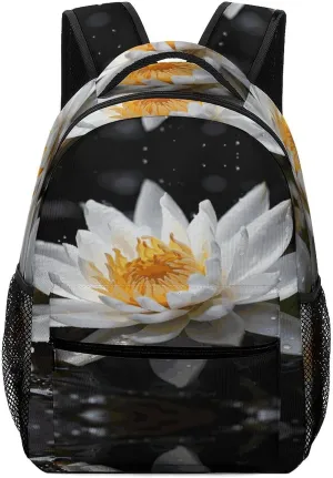 Small Backpacks Personalized Beautiful Flowers Printing Travel Bag Lightweight Travel Backpack For Women Men