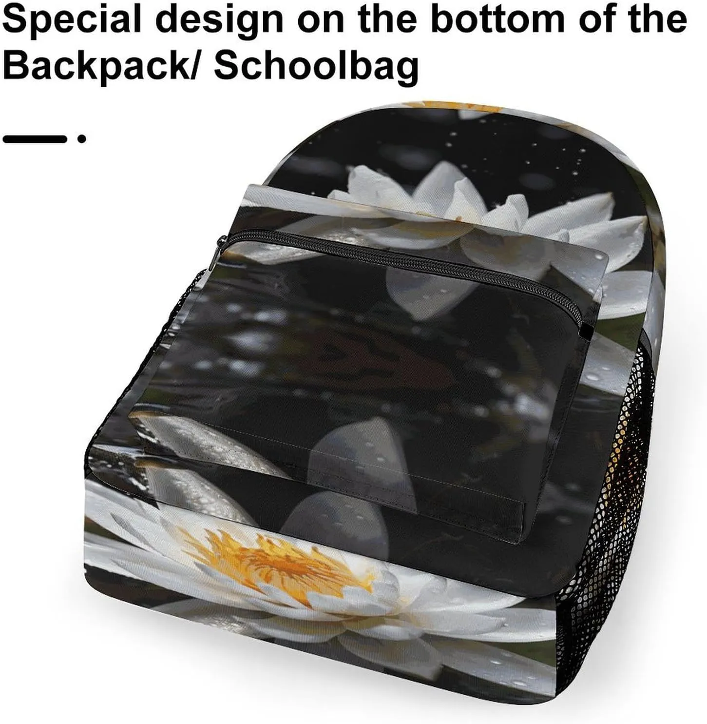 Small Backpacks Personalized Beautiful Flowers Printing Travel Bag Lightweight Travel Backpack For Women Men