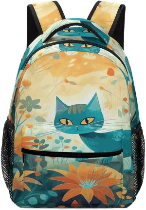 Small Backpacks Personalized Cartoon Flower Printing Travel Bag Lightweight Travel Backpack For Women Men