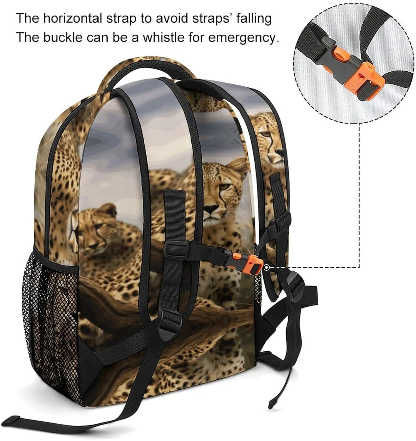 Small Backpacks Personalized Cool Leopard Printing Travel Bag Lightweight Travel Backpack For Women Men