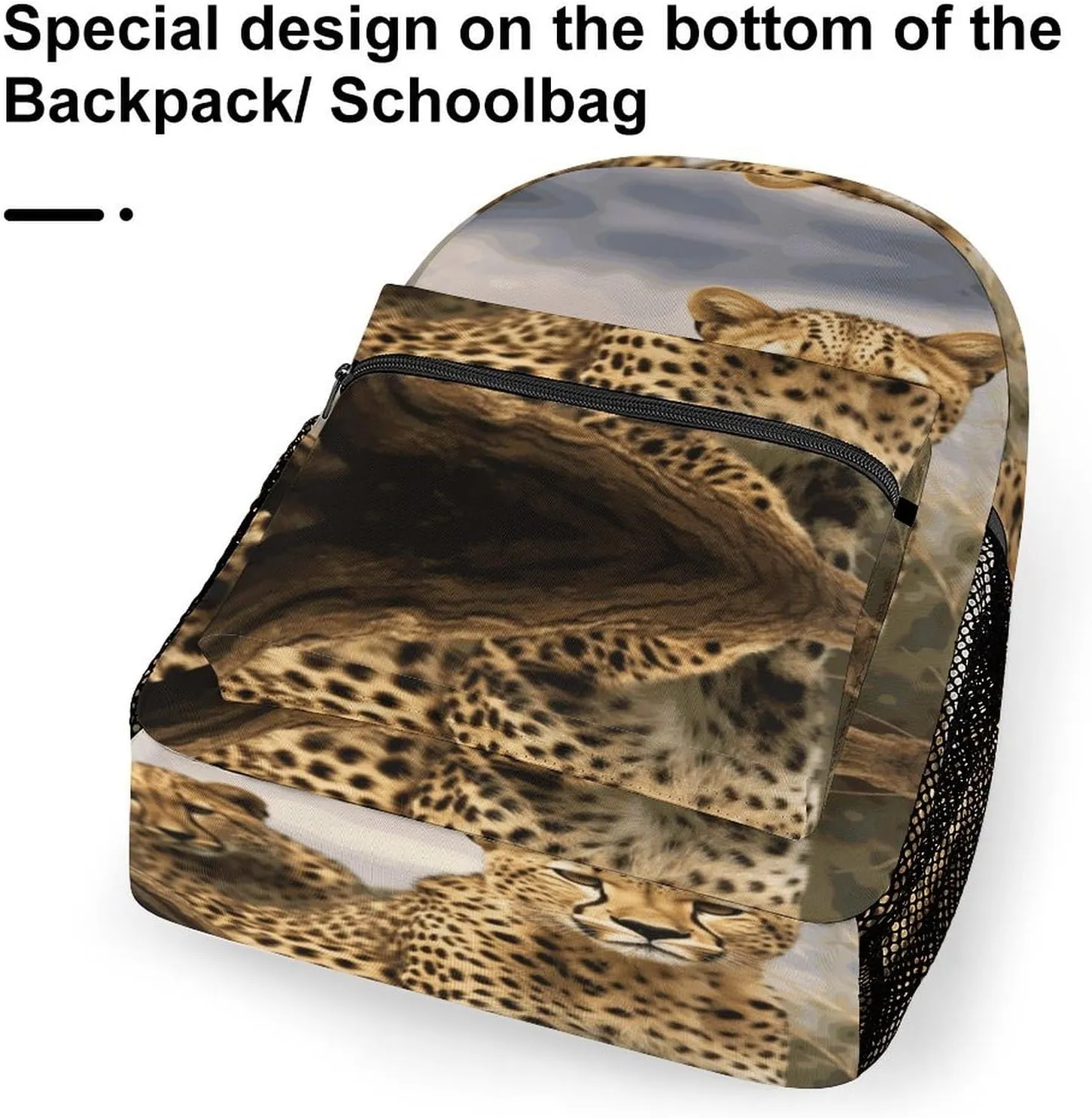 Small Backpacks Personalized Cool Leopard Printing Travel Bag Lightweight Travel Backpack For Women Men
