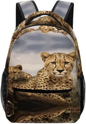Small Backpacks Personalized Cool Leopard Printing Travel Bag Lightweight Travel Backpack For Women Men