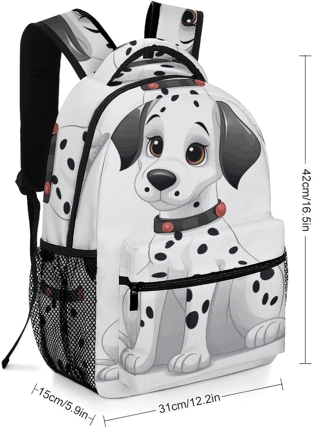 Small Backpacks Personalized Cute Dalmatian Printing Travel Bag Lightweight Travel Backpack For Women Men