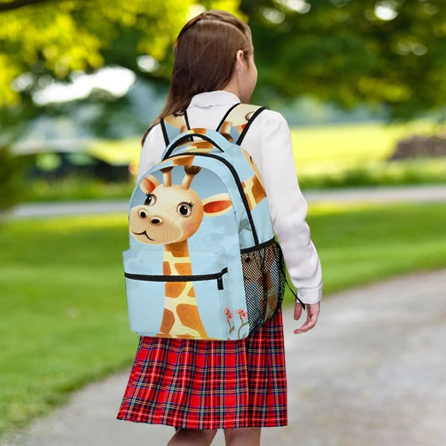 Small Backpacks Personalized Cute Giraffe Printing Travel Bag Lightweight Travel Backpack For Women Men