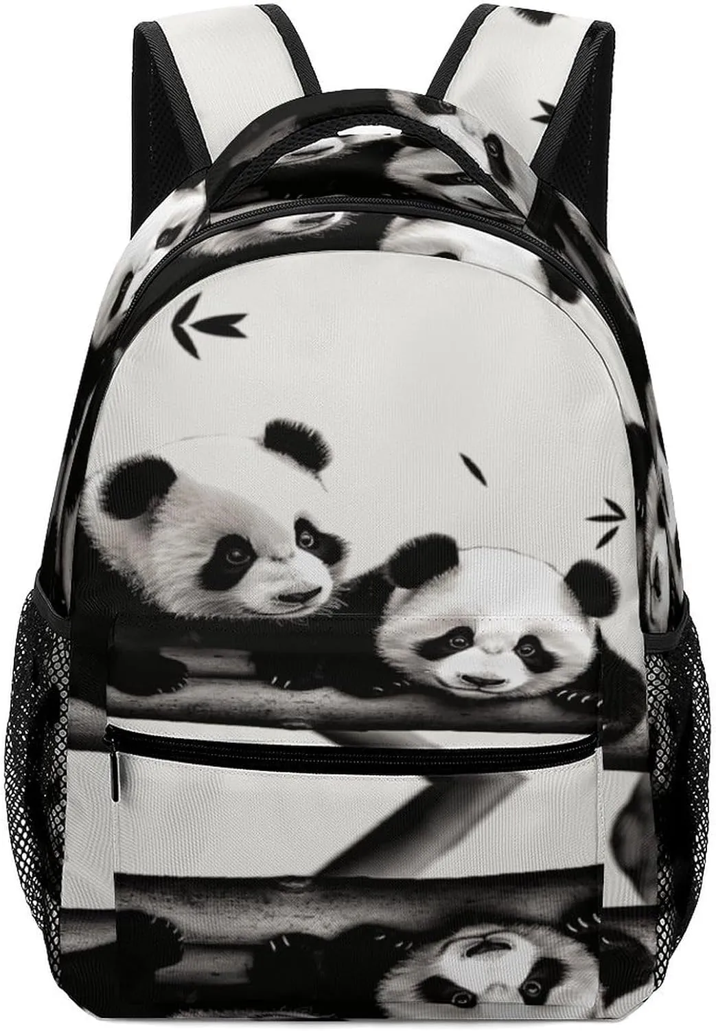 Small Backpacks Personalized Cute Pandas Printing Travel Bag Lightweight Travel Backpack For Women Men