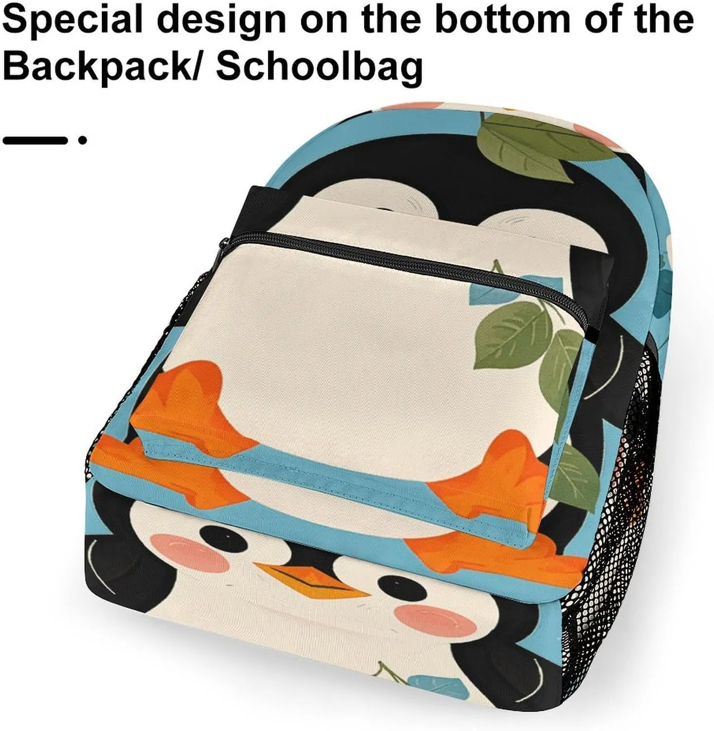 Small Backpacks Personalized Cute Penguin Print Printing Travel Bag Lightweight Travel Backpack For Women Men