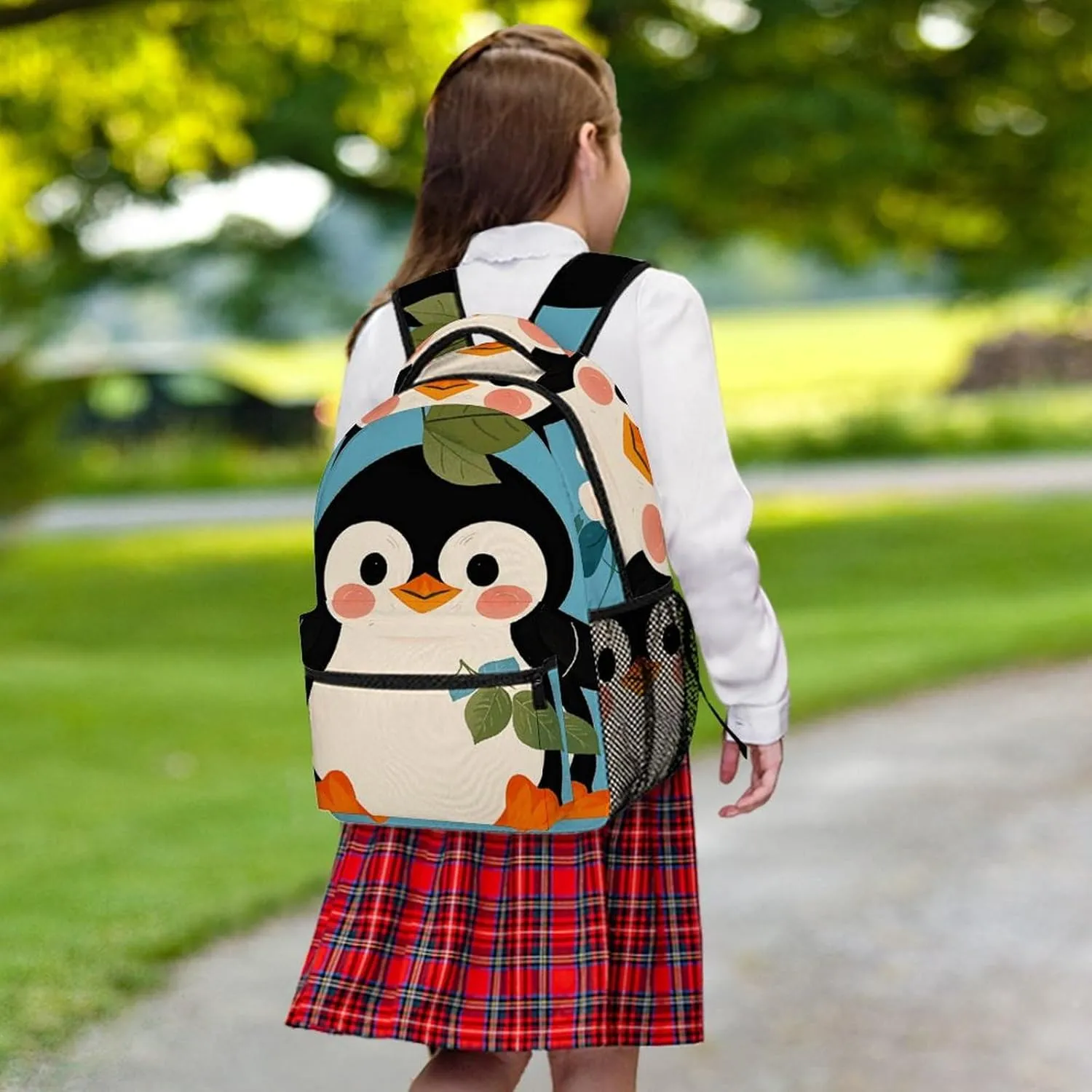 Small Backpacks Personalized Cute Penguin Print Printing Travel Bag Lightweight Travel Backpack For Women Men