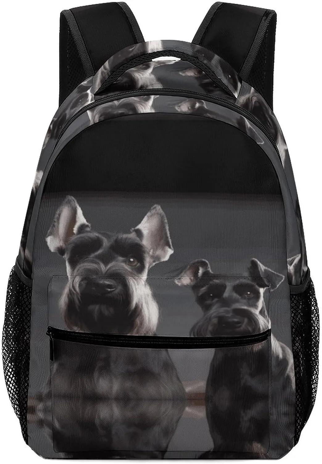 Small Backpacks Personalized Cute Schnauzer Dog Printing Travel Bag Lightweight Travel Backpack For Women Men