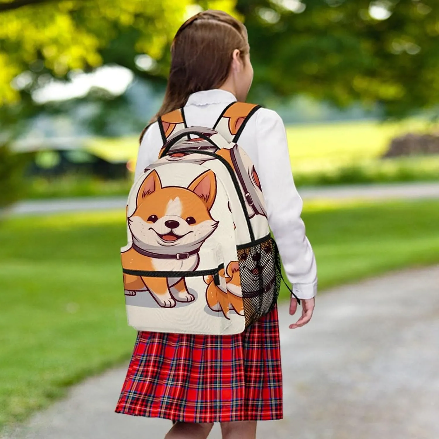Small Backpacks Personalized Cute Shiba Inu Dog Printing Travel Bag Lightweight Travel Backpack For Women Men