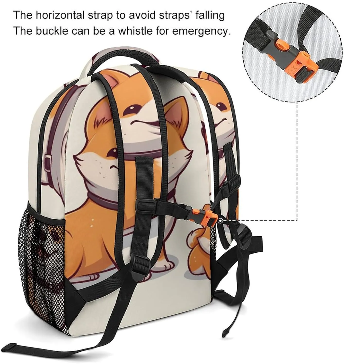 Small Backpacks Personalized Cute Shiba Inu Dog Printing Travel Bag Lightweight Travel Backpack For Women Men